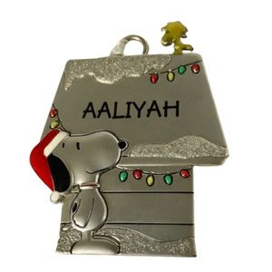 AALIYAH Snoopy and Woodstock Ornament Hallmark